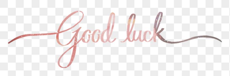 PNG aesthetic good luck word, | Free PNG - rawpixel