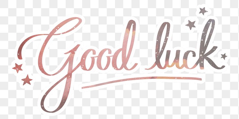PNG aesthetic good luck word, | Free PNG - rawpixel