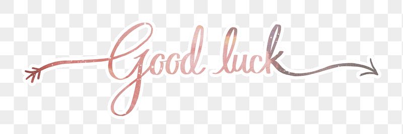 PNG aesthetic good luck word, | Free PNG - rawpixel