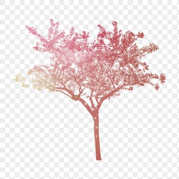 Png aesthetic holographic tree sticker | Free PNG - rawpixel