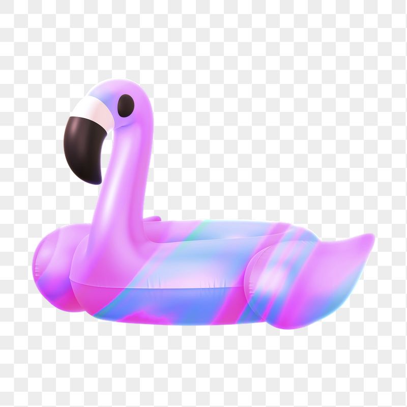 Png aesthetic inflatable flamingo sticker, | Free PNG - rawpixel