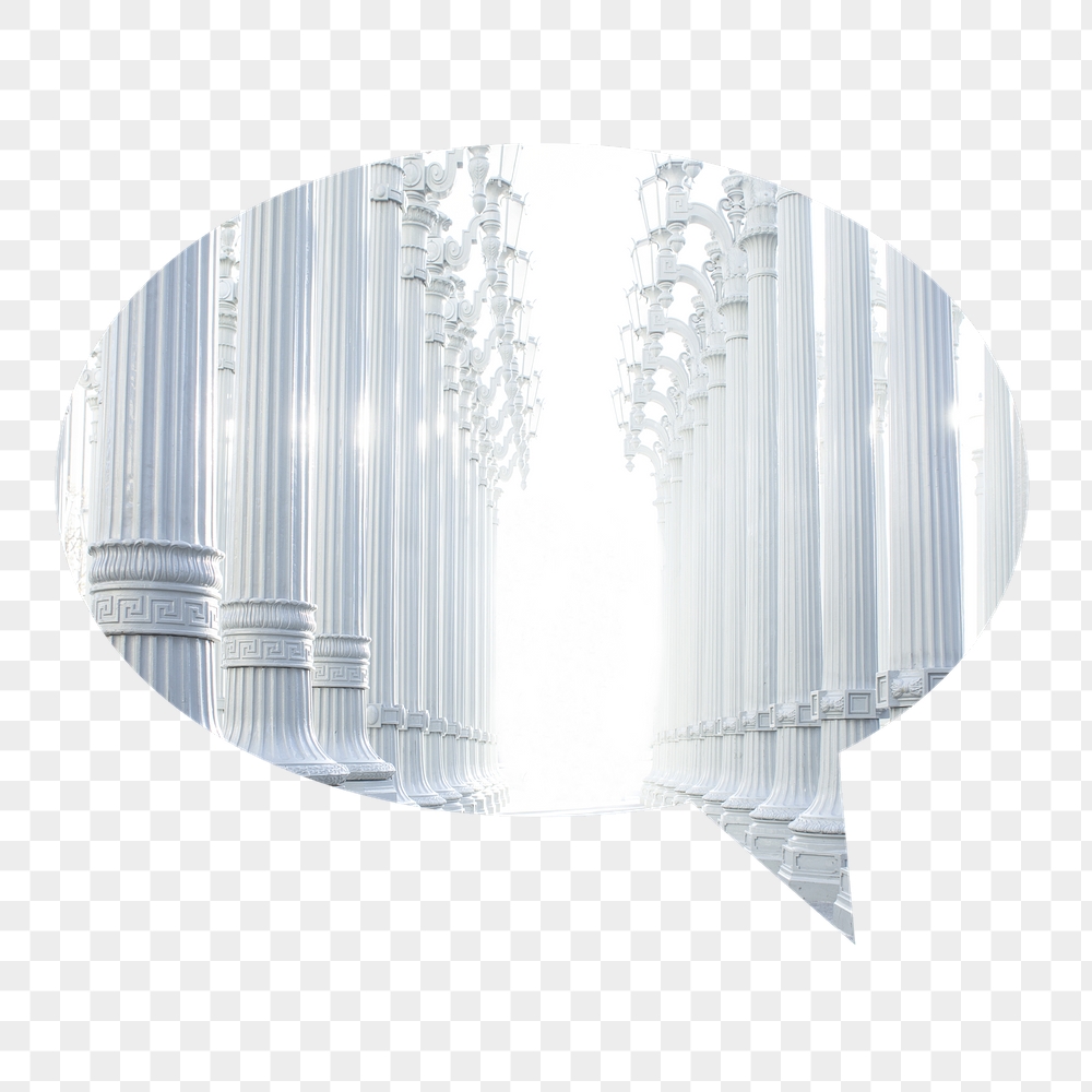 Png aesthetic white pillars badge | Free PNG - rawpixel