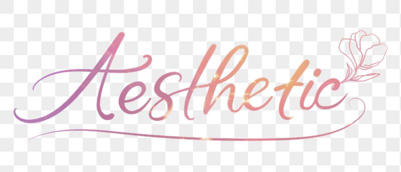 PNG aesthetic word sticker, pink | Free PNG - rawpixel
