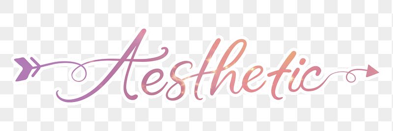 PNG aesthetic word sticker, pink | Free PNG - rawpixel