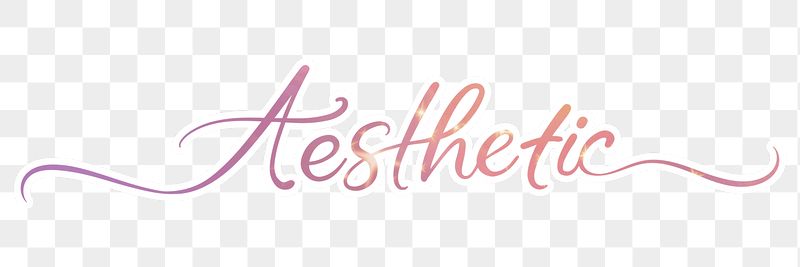 PNG aesthetic word sticker, pink | Free PNG - rawpixel