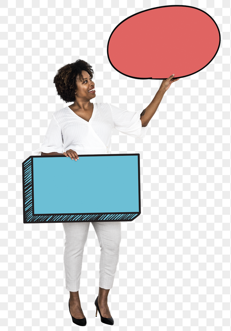 Png African American woman holding | Free PNG - rawpixel