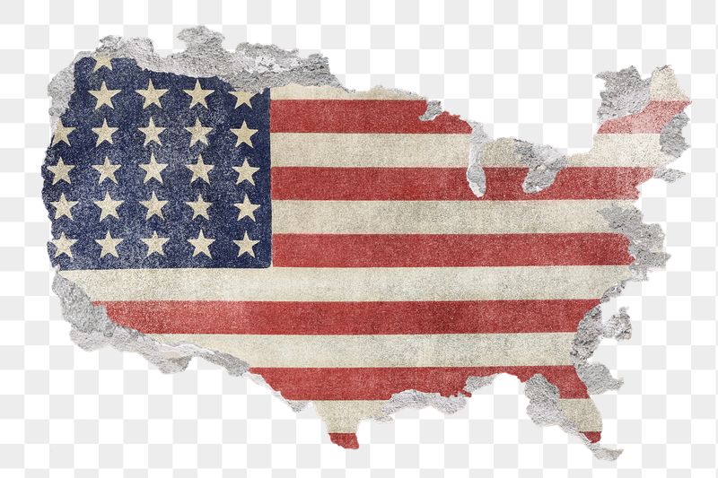 Png American flag continent sticker, | Free PNG - rawpixel
