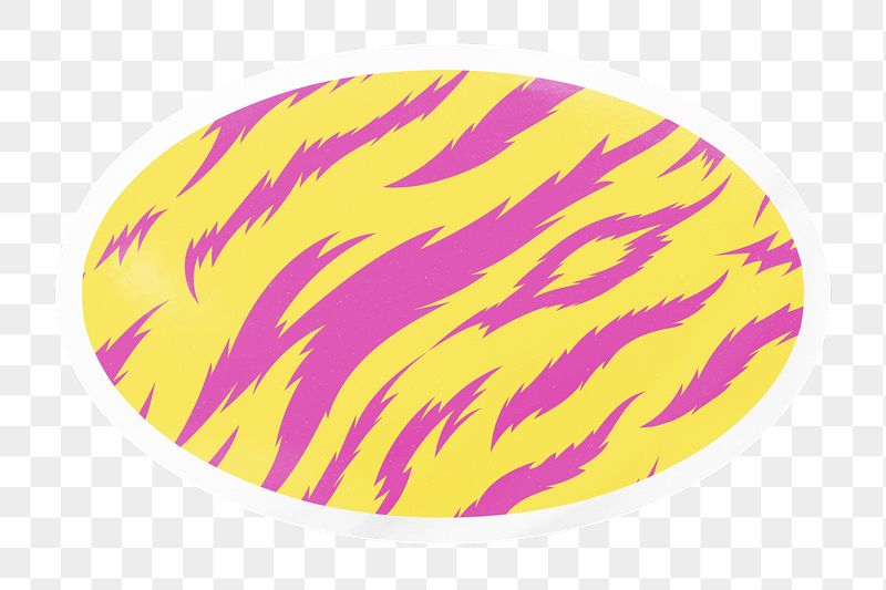 PNG animal print, neon tiger | Free PNG - rawpixel