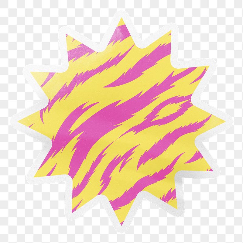 PNG animal print, neon tiger | Free PNG - rawpixel