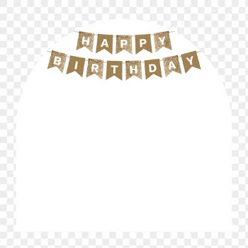 Png arched birthday banner frame | Free PNG - rawpixel