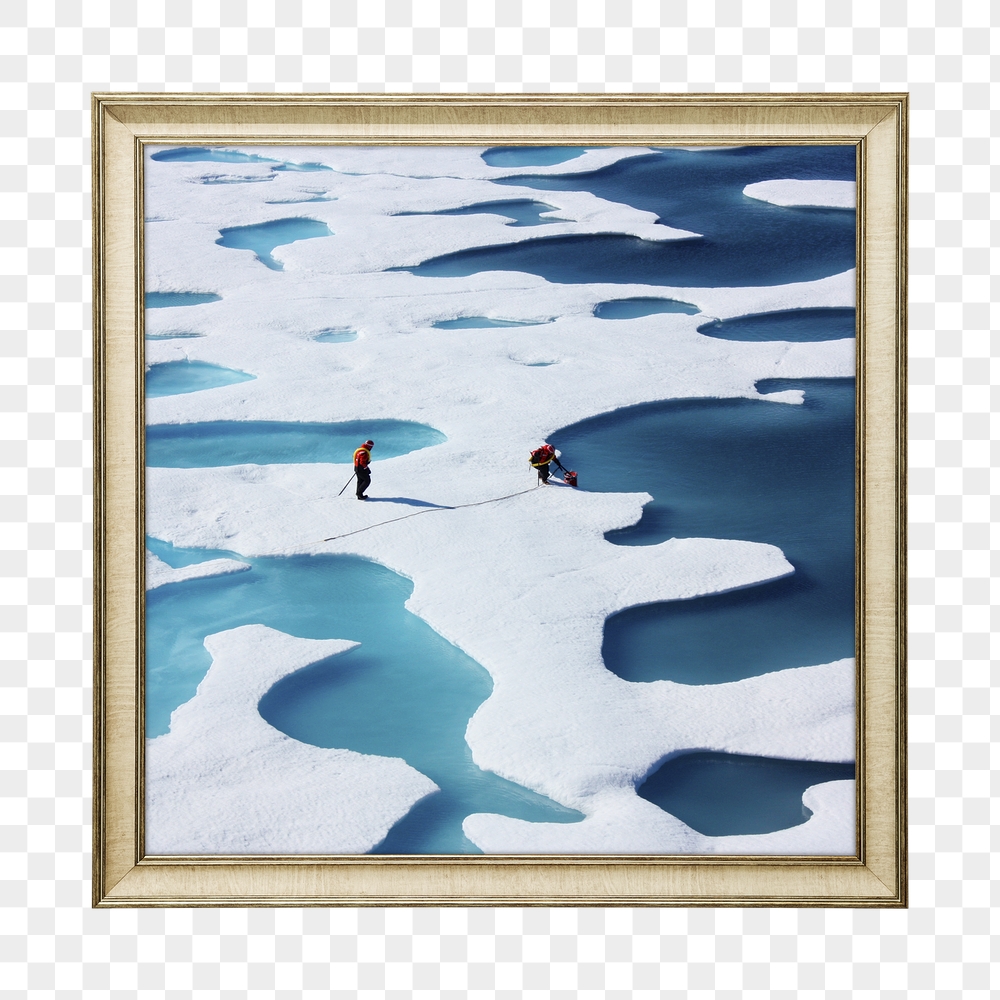 Png arctic ocean framed sticker, | Free PNG - rawpixel