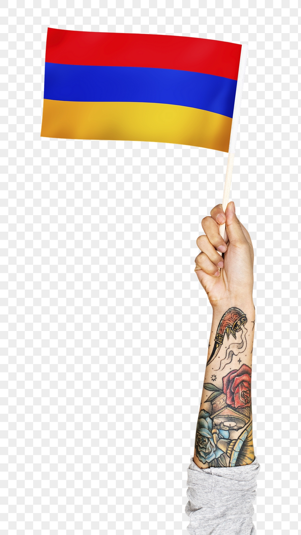 Png Armenia's flag, tattooed hand | Free PNG - rawpixel