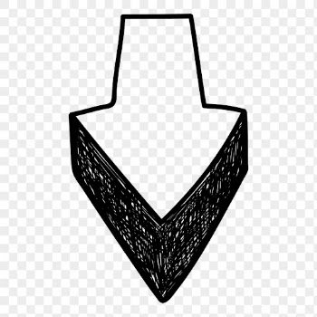 Png arrow sticker, hand drawn | Free PNG Sticker - rawpixel