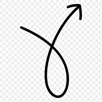 Png arrow sticker, hand drawn | Free PNG Sticker - rawpixel