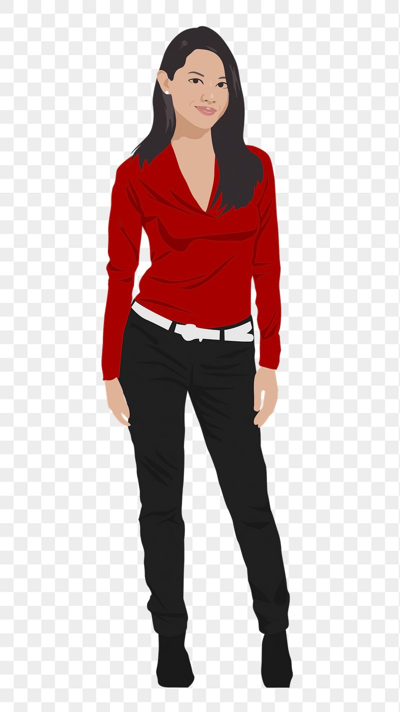 PNG asian woman sticker, full | Free PNG - rawpixel
