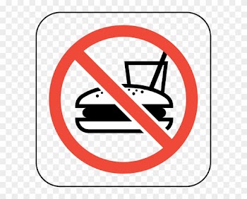 Png B/w - Food Items Not Allowed
