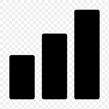 Png Bar chart business icon  in flat style | Free stock illustration | High Resolution graphic