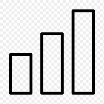 Png Bar chart business icon in simple style | Free stock illustration | High Resolution graphic