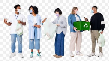 Png Beach cleanup volunteers mockup with… | Free stock illustration | High Resolution graphic