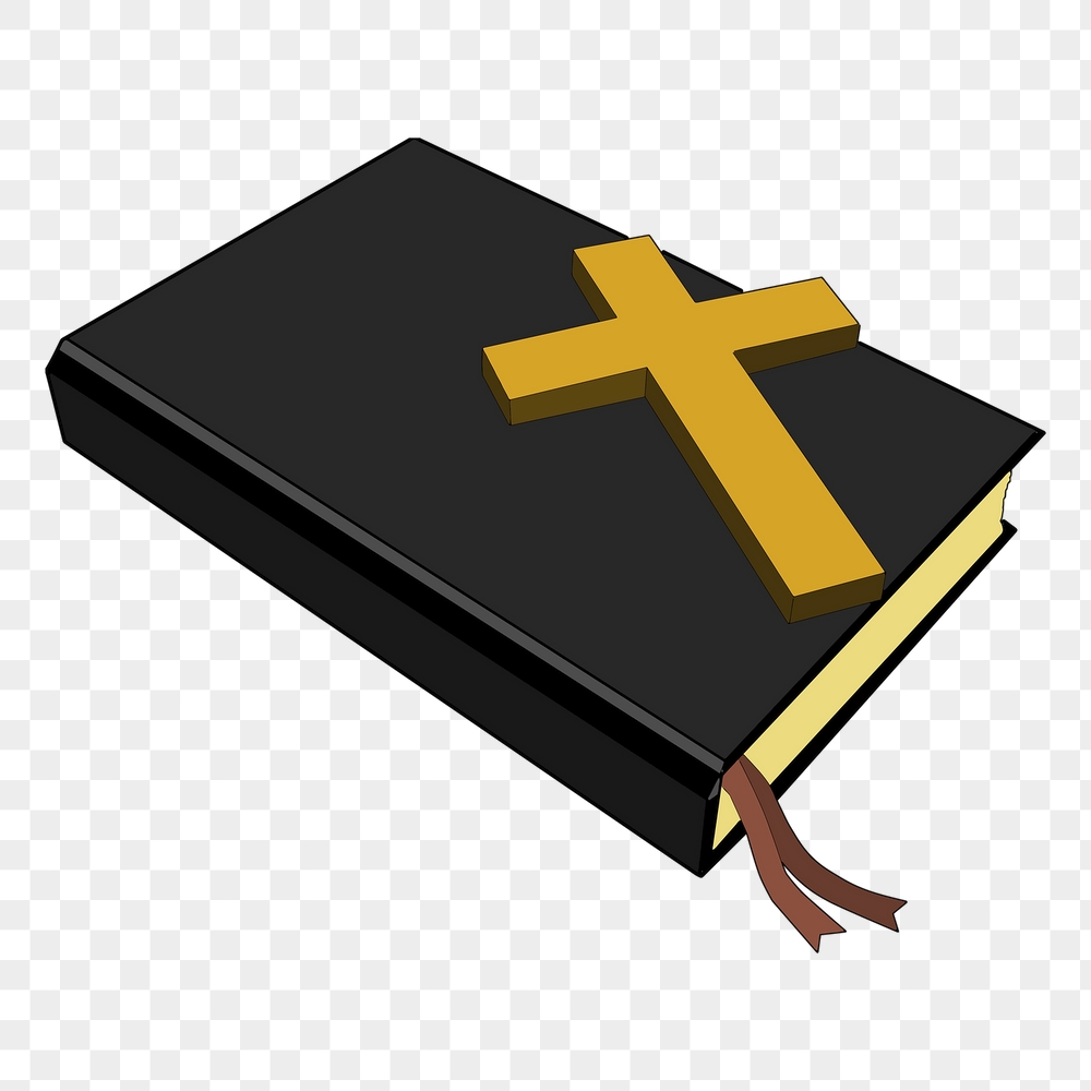 Png bible and cross sticker, | Free PNG - rawpixel