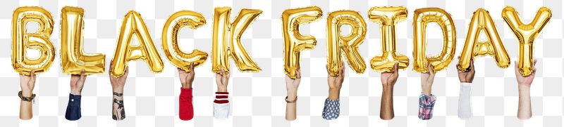 PNG black Friday word, letter | Free PNG - rawpixel