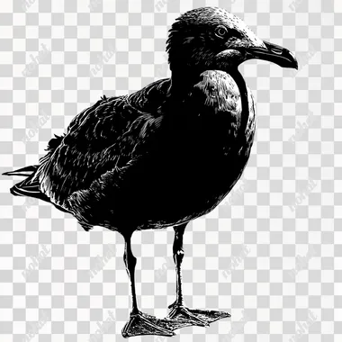 PNG Black Seagull Silhouette Vector PNG Black Seagull Silhouette Vector