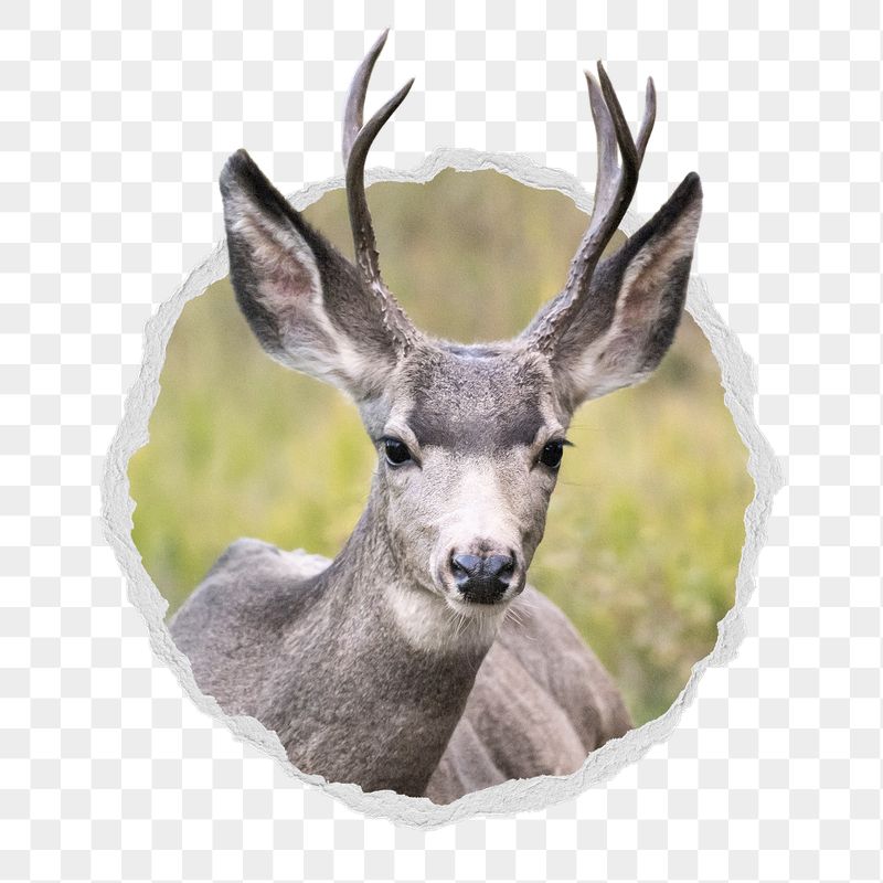 Png black tailed deer sticker, | Free PNG - rawpixel