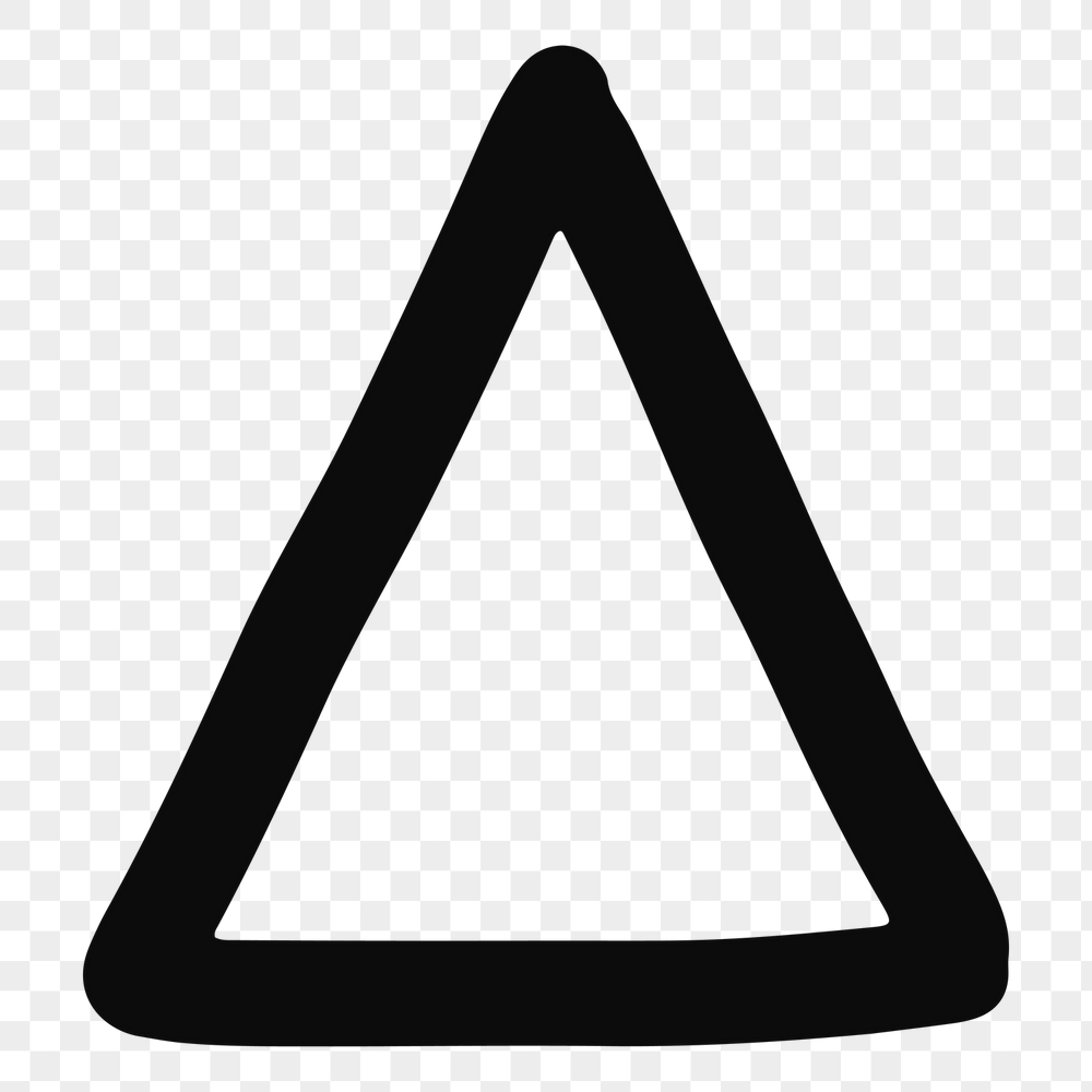 PNG black triangle frame sticker, | Free PNG - rawpixel