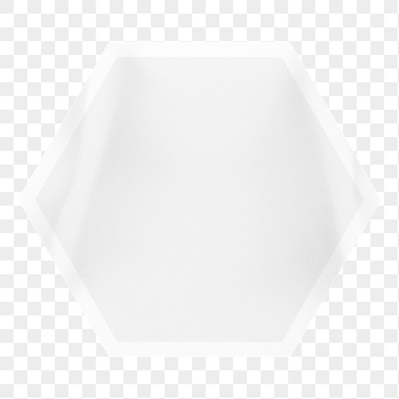 PNG blank hexagon shape sticker, | Free PNG - rawpixel