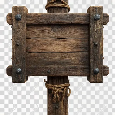 PNG Blank Medieval Wooden Road Sign PNG Blank Medieval Wooden Road Sign