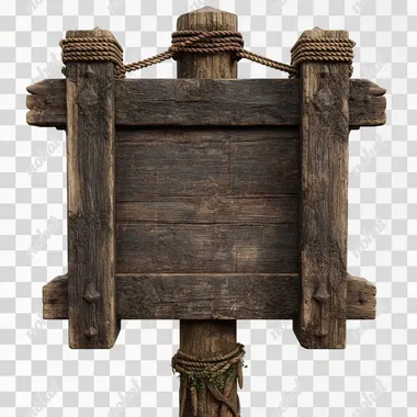 PNG Blank Wooden Medieval Road Sign PNG Blank Wooden Medieval Road Sign