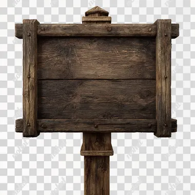 PNG Blank Wooden Medieval Road Sign PNG Blank Wooden Medieval Road Sign