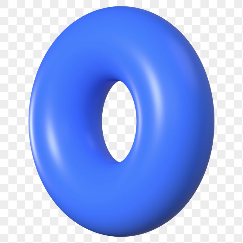 Png blue donut ring 3D | Free PNG - rawpixel