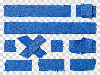 PNG Blue Painter's Masking Tape Flat Lay