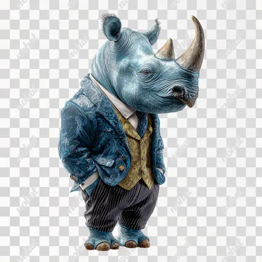 PNG Blue Rhino Dressed for a Wedding PNG Blue Rhino Dressed for a Wedding