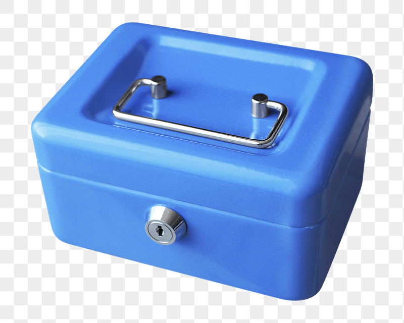 Png blue safety box sticker, | Free PNG - rawpixel