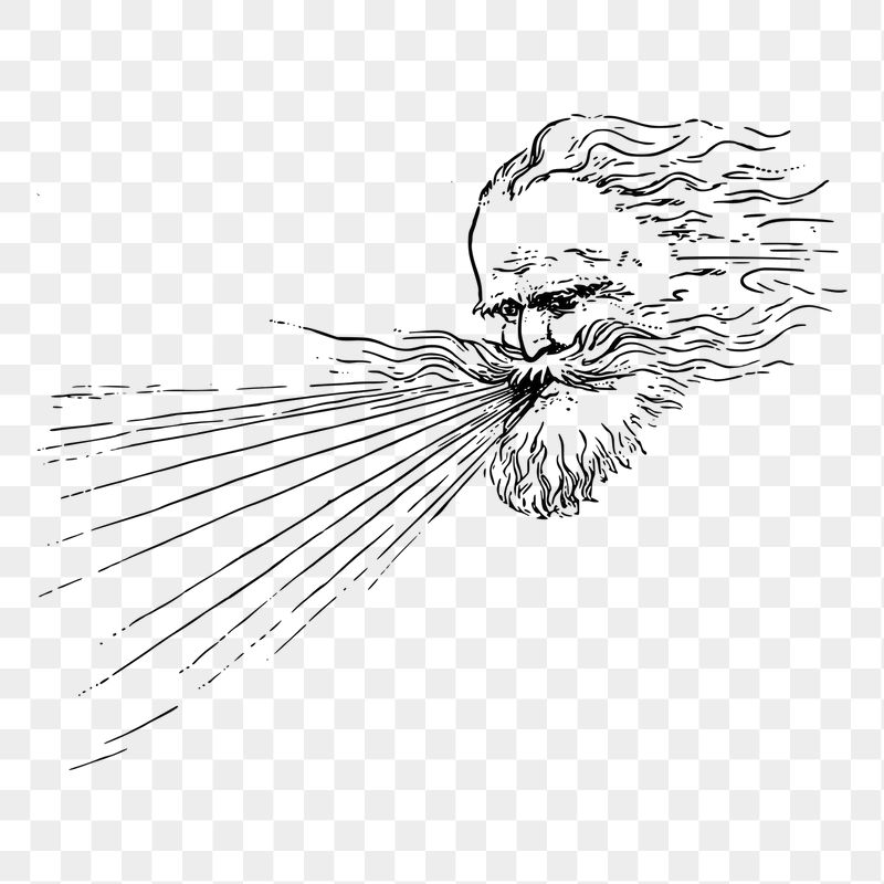 PNG Boreas blows wind sticker | Free PNG - rawpixel