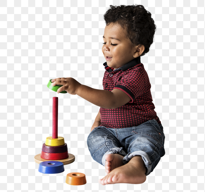 Png Boy enjoying stacking, transparent | Free PNG - rawpixel