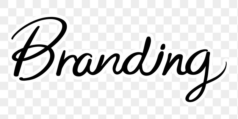PNG branding, minimal black calligraphy, | Free PNG - rawpixel