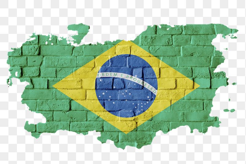 Png Brazilian flag brick wall | Free PNG - rawpixel