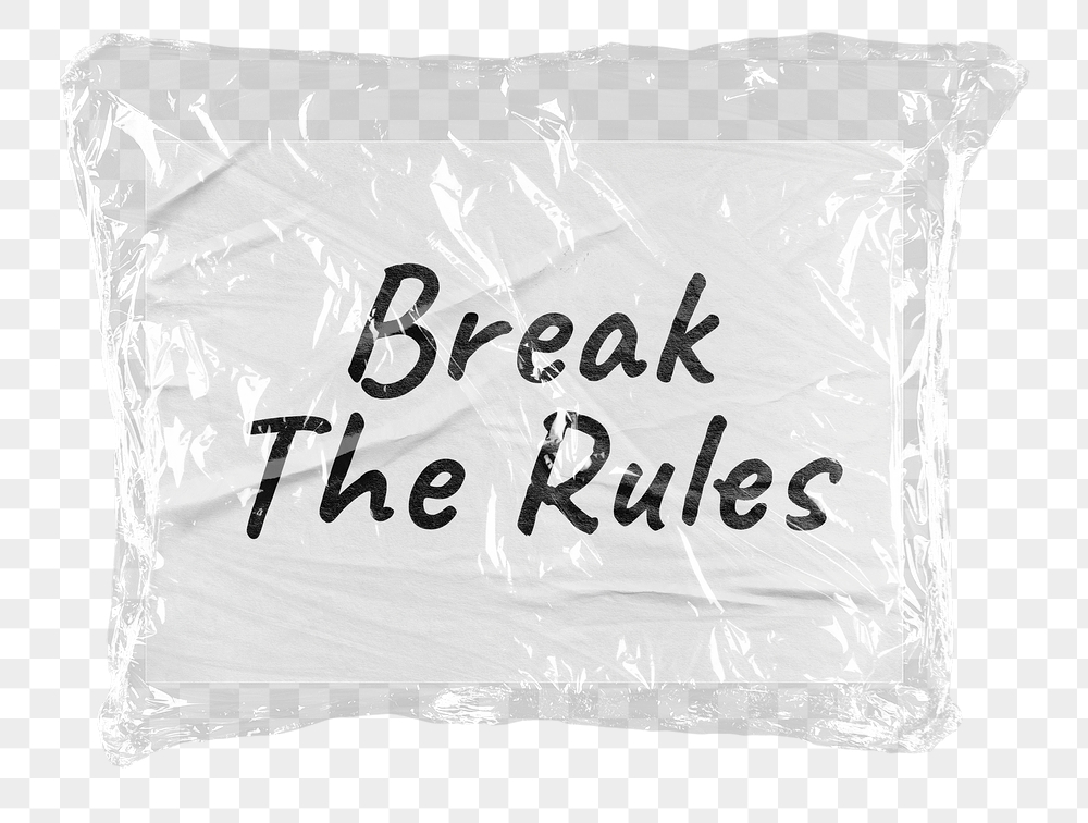 Png break the rules word | Free PNG - rawpixel