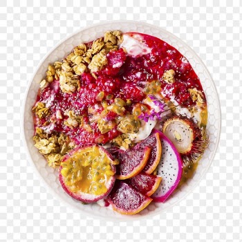 Png breakfast fruit bowl sticker, | Free PNG - rawpixel
