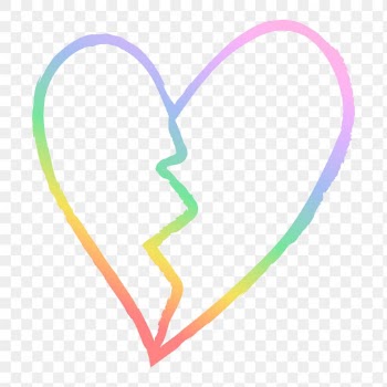 Png broken heart icon, hand drawn style in… | Free stock illustration | High Resolution graphic