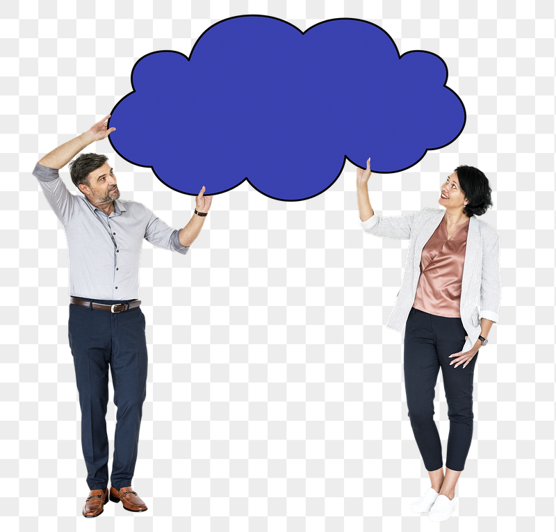 Png Business partners holding up cloud, | Free PNG - rawpixel