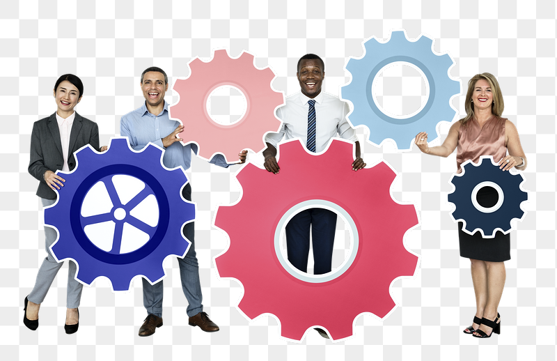 Png Business people connecting with gears, | Free PNG - rawpixel