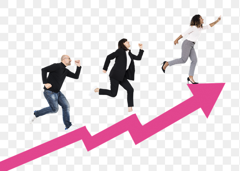 Png Business people running towards | Free PNG - rawpixel