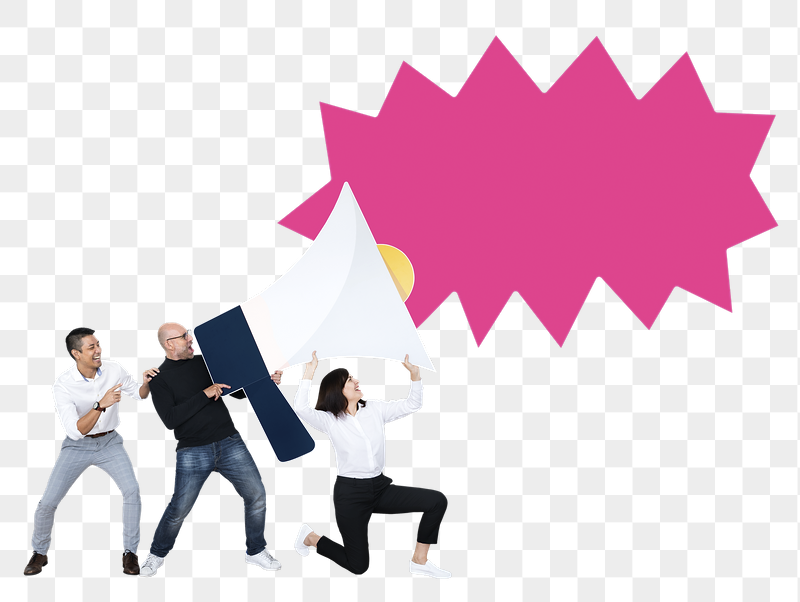 Png Business people shouting out their | Free PNG - rawpixel