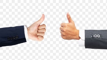 Png Business thumbs up mockup hand gesture | Free stock illustration | High Resolution graphic