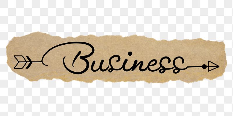 PNG business word, black calligraphy | Free PNG - rawpixel