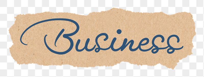 PNG business word sticker, dark | Free PNG - rawpixel